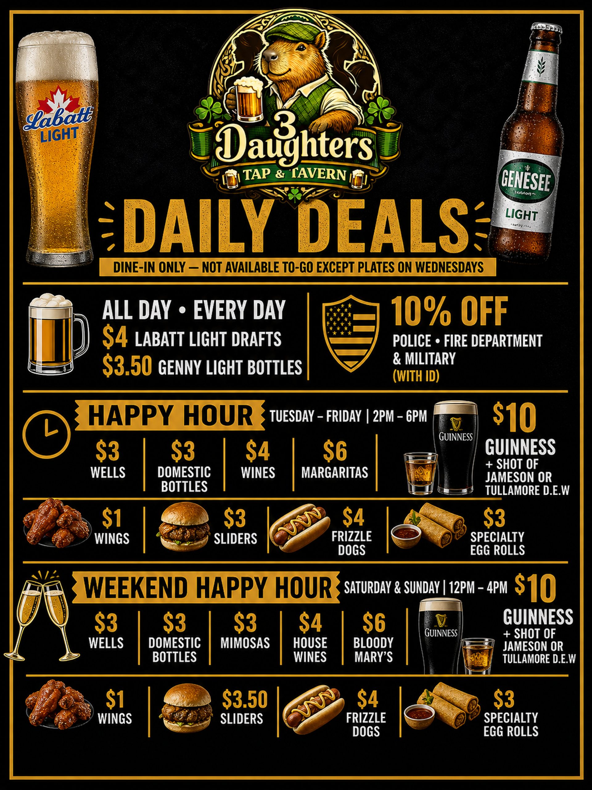 Daily Happy Hours